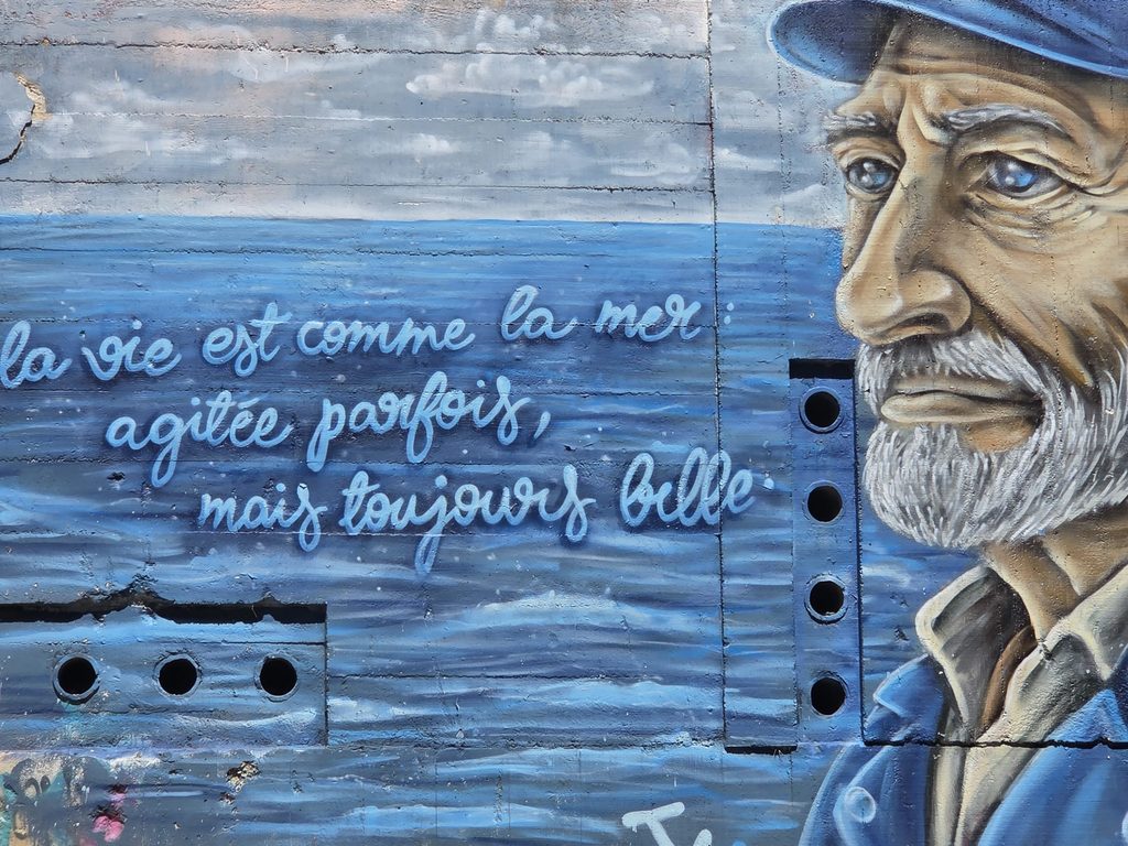 LA vita è agitata ma sempre bella graffito